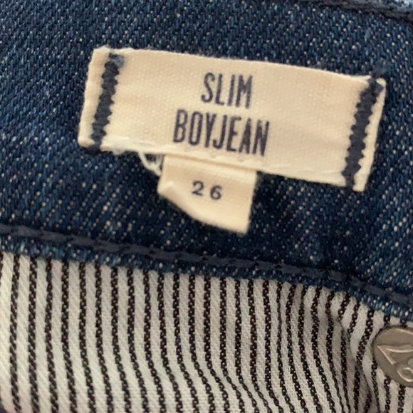 NWOT Madewell Hi Rise Patchwork BoyJeans 26 - Picture 6 of 7